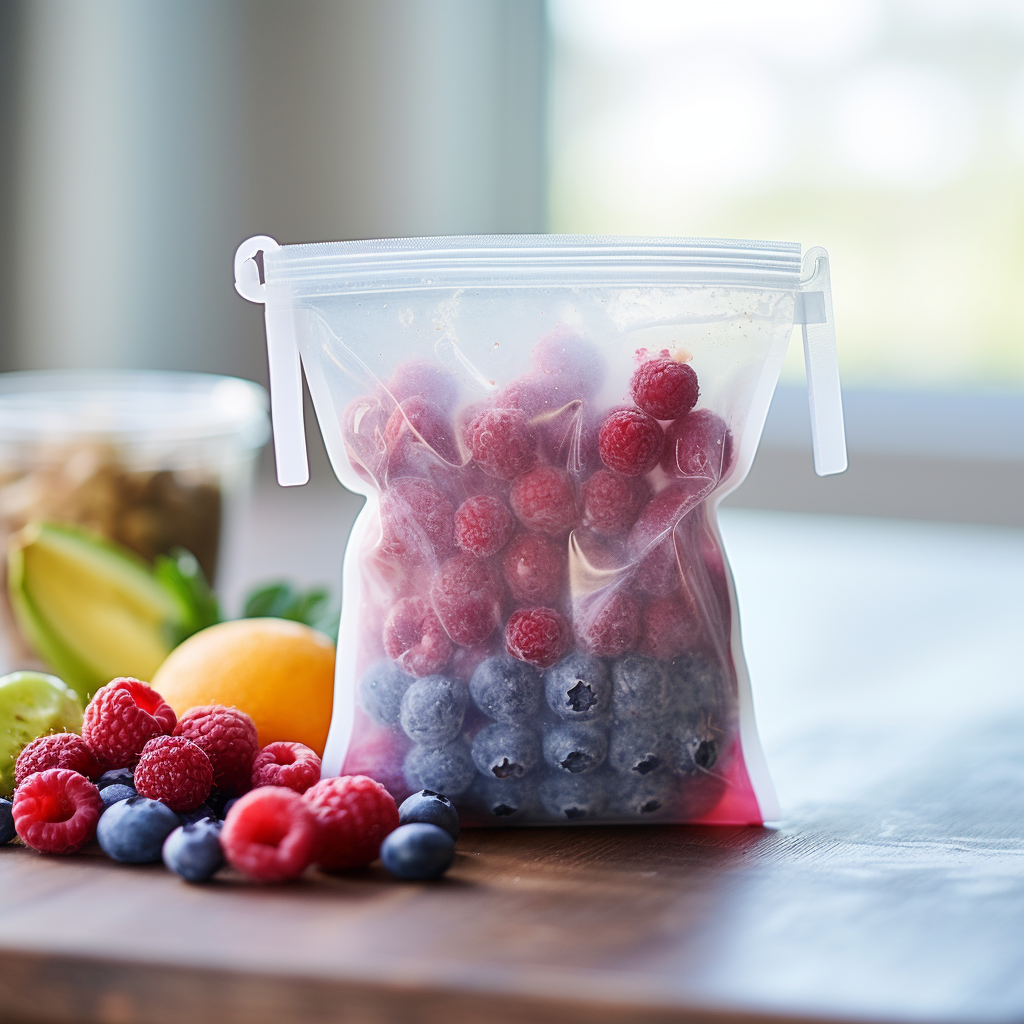 Vitamin-Loaded Mixed Berry Smoothie Packs, smoothie pack, quick postpartum freezer meals